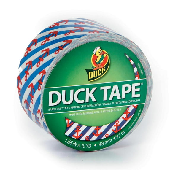 Duck Tape Hanker for an Anchor Printed Duct Tape. 1.88 in wide. 10-yd roll