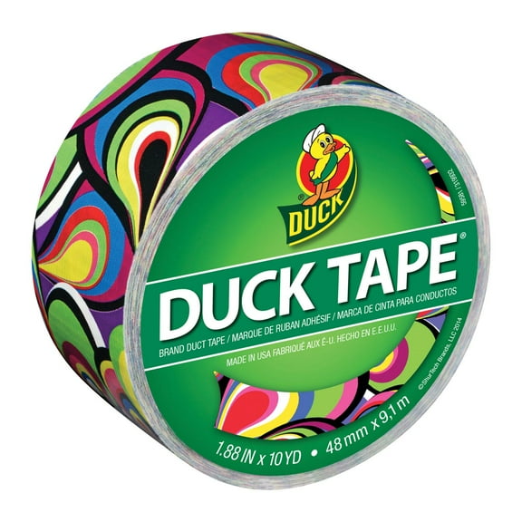 Duck Tape Marble Peacock Printed Duct Tape. 1.88 inches wide. 10-yard roll