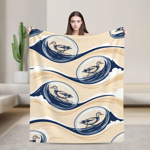 Duck Throw Blanket, Cute Duck Decor, Warm Cozy Blanket For Bed 50x40
