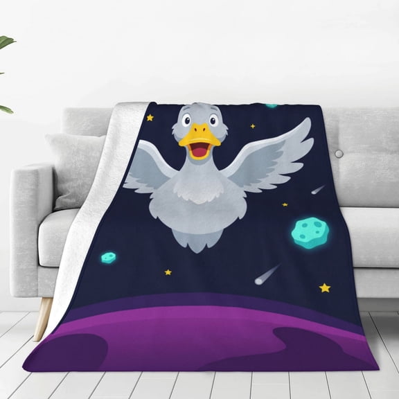 Duck Throw Blanket - Soft Fluffy Cozy Flannel Blanket for Couch Sofa- Gifts for Adults 50x40