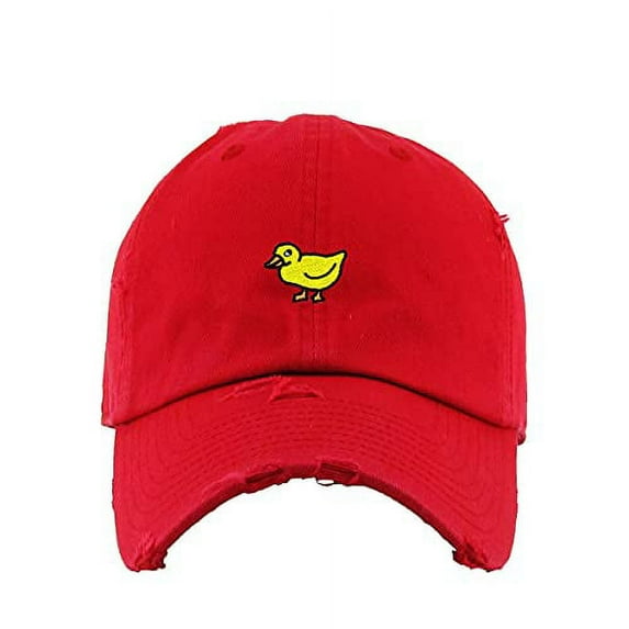 Duck Vintage Baseball Cap Embroidered Cotton Adjustable Distressed Dad Hat
