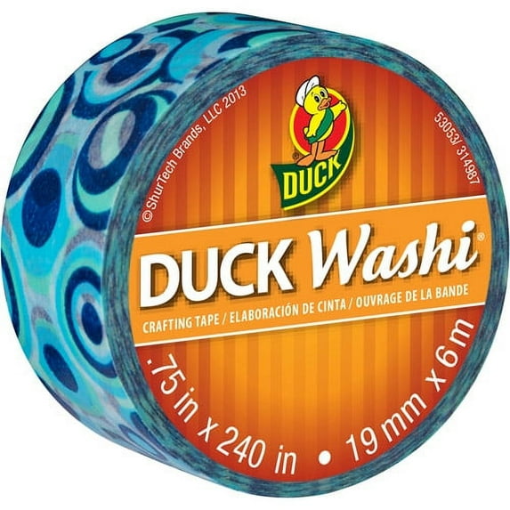 Duck Washi 0.75" Blue Mod Tape, 240"