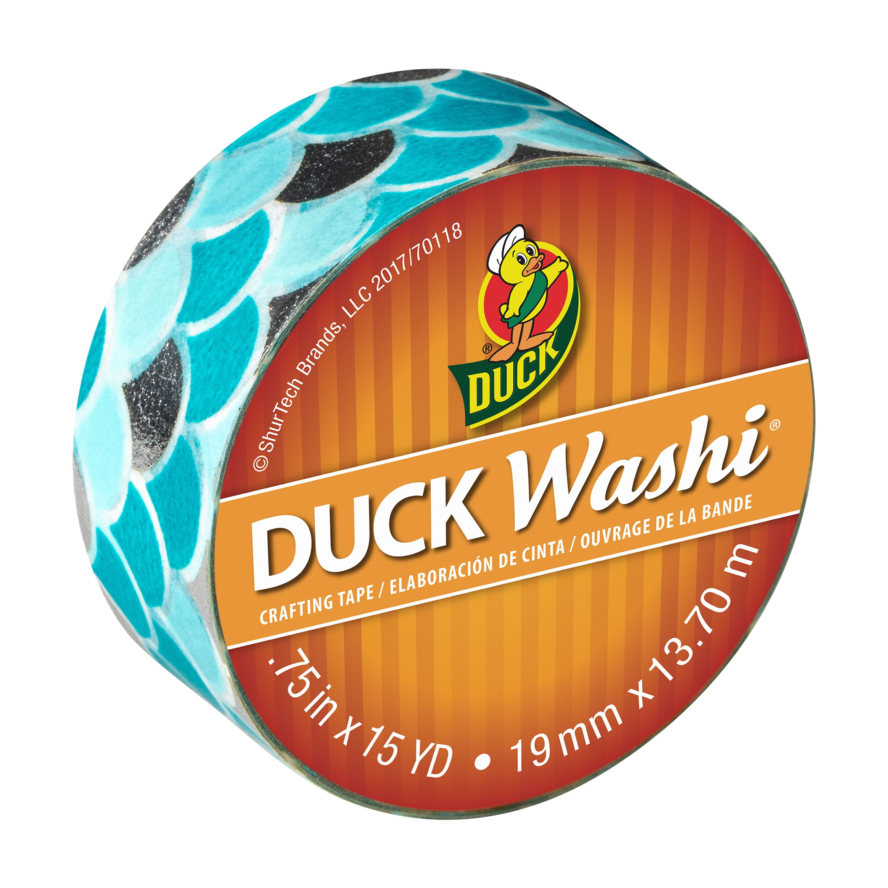Duck Washi 0.75"x15 Yd Silver Mermaid Crafting Tape