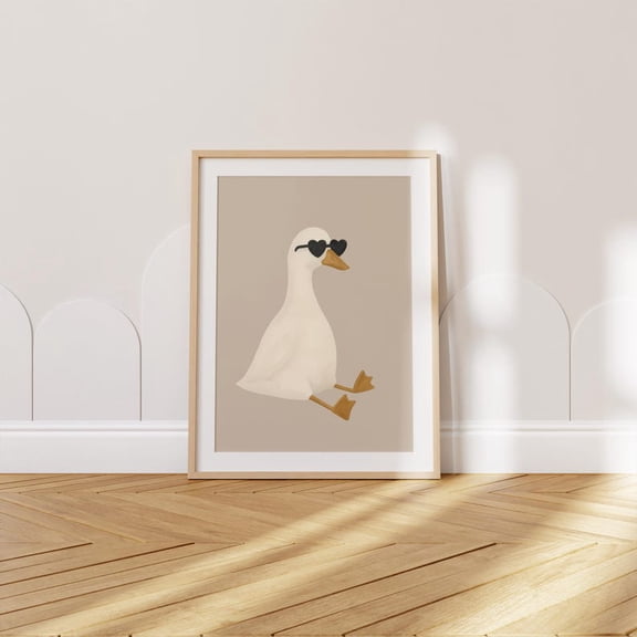 Paris Art Print: Retro Blue Typography Poster, Eiffel Tower Wall Decor 16x24 UNFRAMED