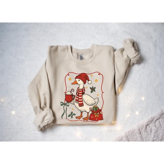 Duck Winter Sweatshirt: Farm Animal 222 Sweatshirt All Size S-5XL