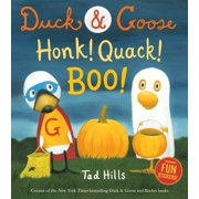 Duck and Goose, Honk! Quack! Boo! A Halloween Story with Fun Stickers Hardcover