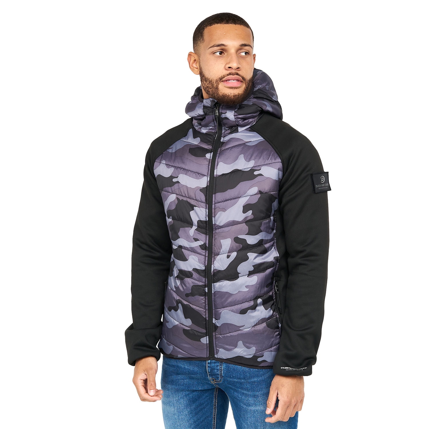 Duck & Cover Duck And Cover Mens Mantrax Padded Jacket  Dark Olive Size X Large 68b1f8e5c0900b5bc50e83c5 - View #2