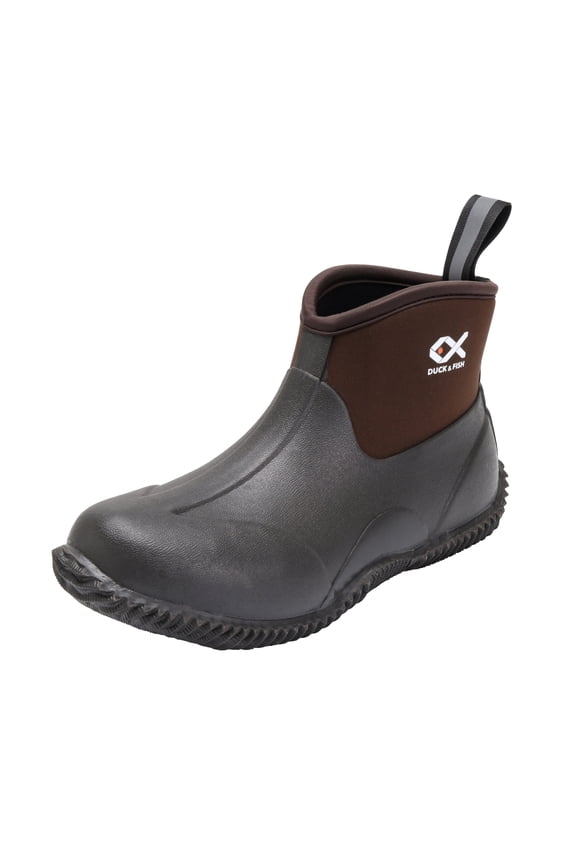 Men's Waterproof Safety Boots, Flat Heel, Medium, Round Toe, Brown, Size 14
