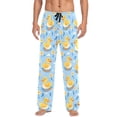 thumbnail image 1 of Duck and Flower Men's Pajama Pants Cotton Long Sleepwear Lounge Pants M, 1 of 7