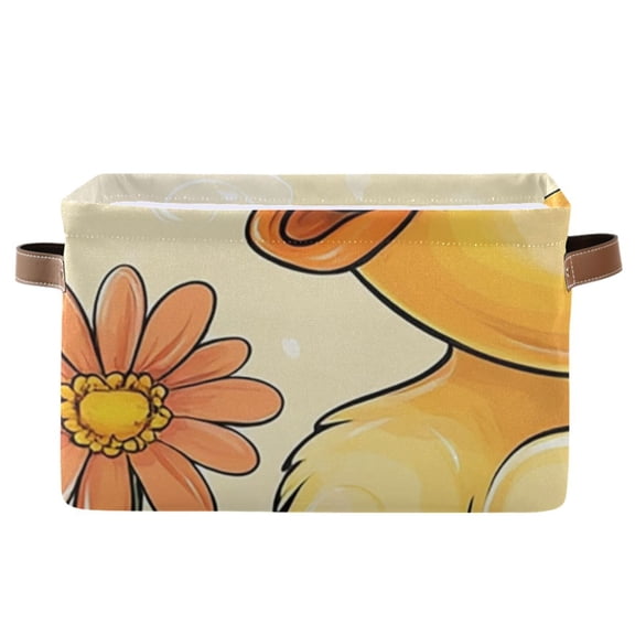 Duck and Flower Storage Bins Baskets With Handles Storage Box Clothes Organizer Organization Toys