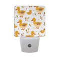 thumbnail image 1 of Duck and Leaf Night Light 2 Pack LED Nightlight Plug into Wall Dusk to Dawn Sensor Soft White, 1 of 7