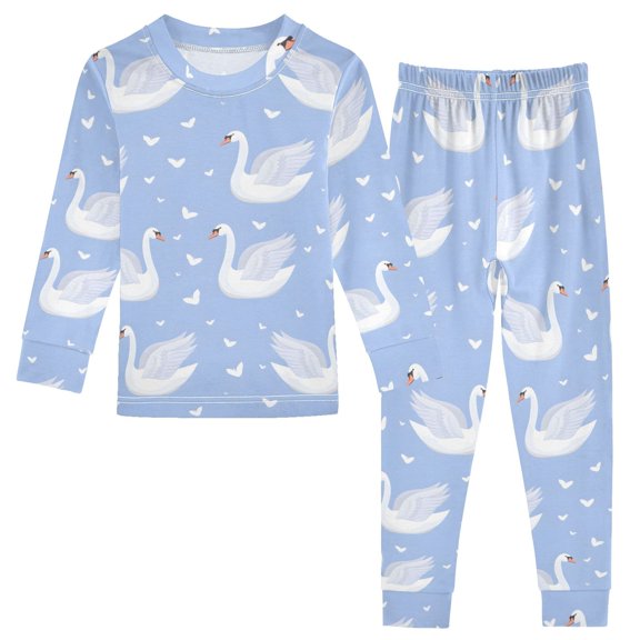 Duck and Purple Background Cotton Pajamas 2 Piece Set Sleepwear Soft and Comfortable Homewear Nightwear