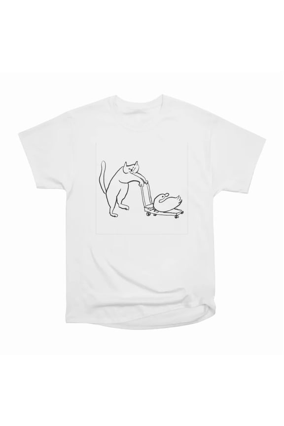 Duck scrolling T-Shirt Tee Gift For Him Merch For Her Apparel For Friend