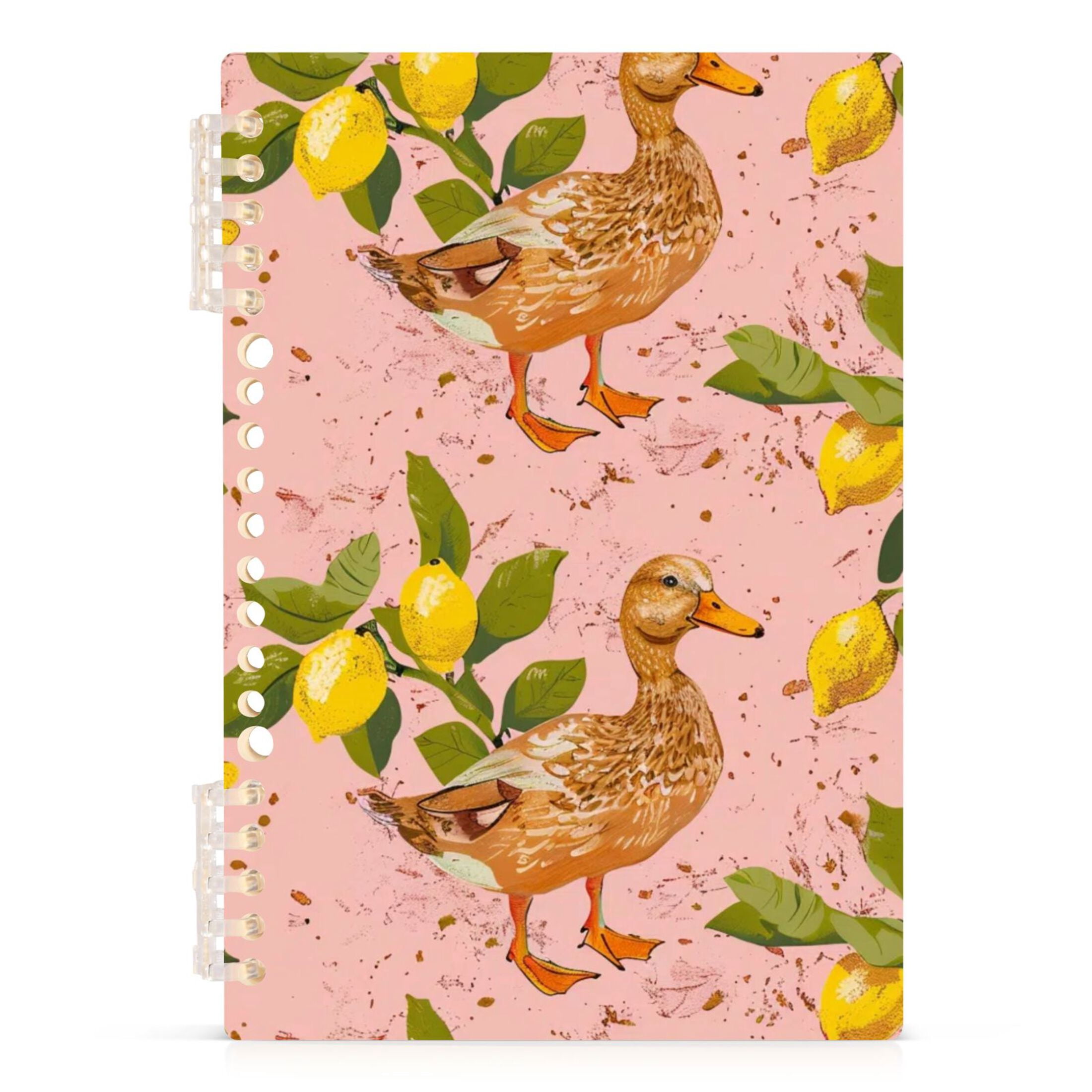 Ckdifva Duck with Lemon A5 Ring Binder Notebook Journey Note Diary ...