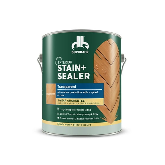 Duckback Honeywood Transparent Exterior Stain and Sealer, 1 Gallon