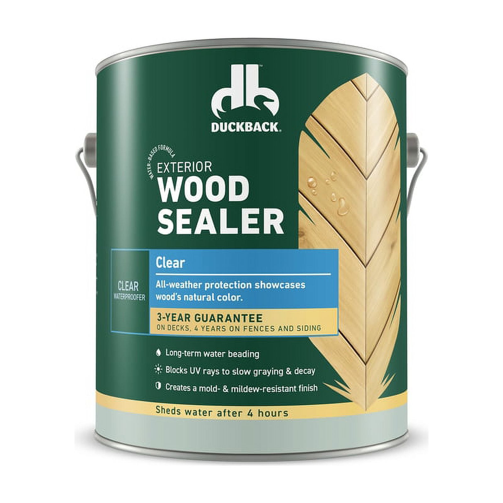 Duckback Products 272468 1 gal Clear Transparent Stain Plus Sealer