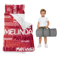 thumbnail image 1 of Duckbe Toddler Nap Mat, Sleeping Bag & Pillow and Blanket for Daycare, Preschool Nap Mat & Custom Name, Easy to Carry and Wash, Red & White(Mat size22.5"*55"+Included blanket size33.5"*45"), 1 of 9