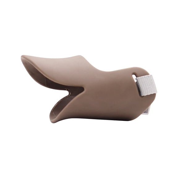 Duckbill Dog Muzzle Soft Silicone Mouth Cover, Anti-Biting Mask for Small Medium Dogs, Breathable Adjustable Snout Guard, 6-9 Inches