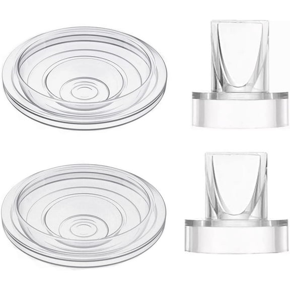 Duckbill Valve and Silicone Diaphragm, Wearable Breast Pump General Duckbill Valve and Silicone Diaphragm (4 Piece Set)