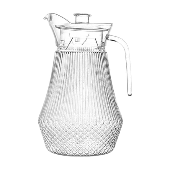 Duckbilled Spout Plastic Pitcher, Ergonomic Handle, Ideal for Juices, Milk, and Flower Tea, Durable and Clear Design for Home and Hospitality Use