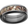 thumbnail image 1 of Duckblind Men's Camo Black Zirconium Ring with Polished Edges and Deluxe Comfort Fit, 1 of 3