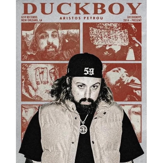 Duckboy Inspired Wall Decor G59 Style Music Artwork Gritty Collage ...