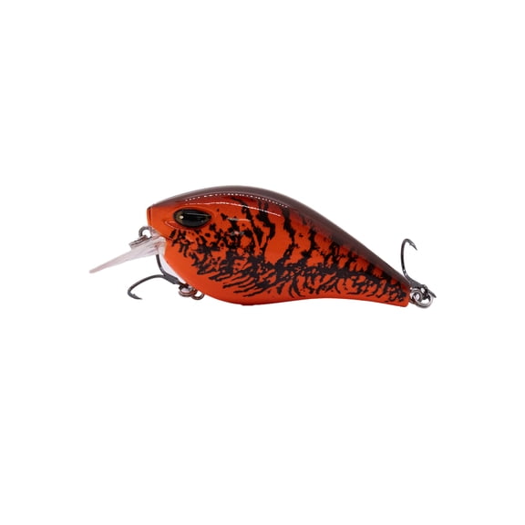 Duckett Fishing Squarebill Crankbait, Shallow Water Bass Lure with Aggressive Action and Deflections, Red Craw, 2.5 oz