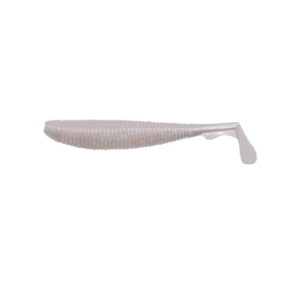 Duckett Fishing Subtle Tail Swimbait, Versatile Soft Bait with Realistic Action for Finesse Fishing Success (White Pearl, 3.8")