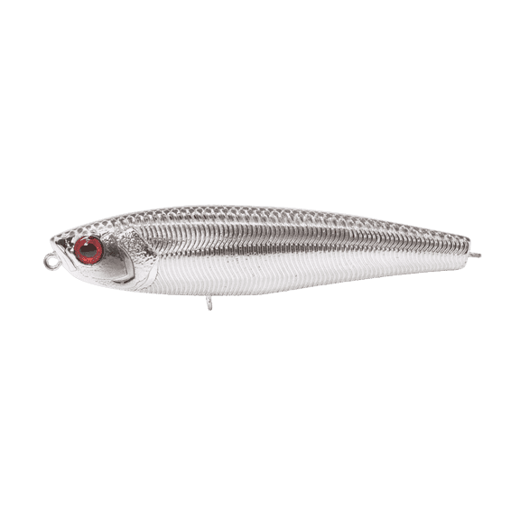 Duckett Fishing Super Sound 110 Topwater, High-Impact Walking Lure for Attracting Aggressive Bass Strikes, Chrome Shad