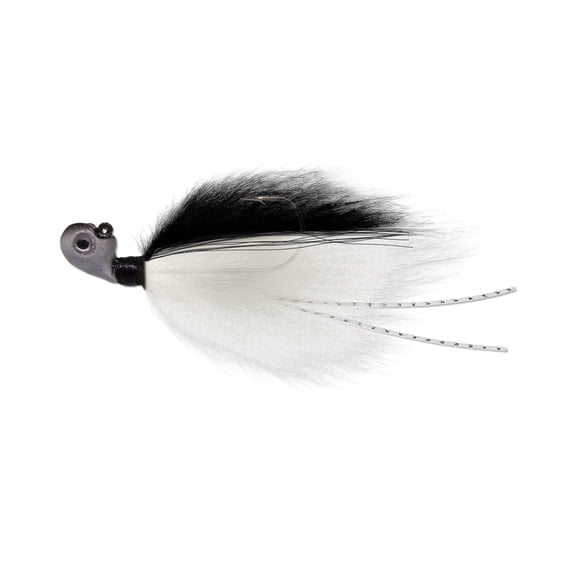 Duckett Fishing Sway Hair Jig, Forward Sonar Lure, Hand Tied Sheep Wool, Slow Fall Hover Glide, Finesse Bass Jig, 1/4oz 3/0 Hook, Gizzard Shad