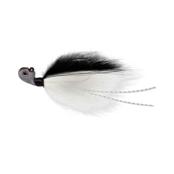 Duckett Fishing Sway Hair Jig, Forward Sonar Lure, Hand Tied Sheep Wool, Slow Fall Hover Glide, Finesse Bass Jig, 1/8 oz 3/0 Hook, Gizzard Shad