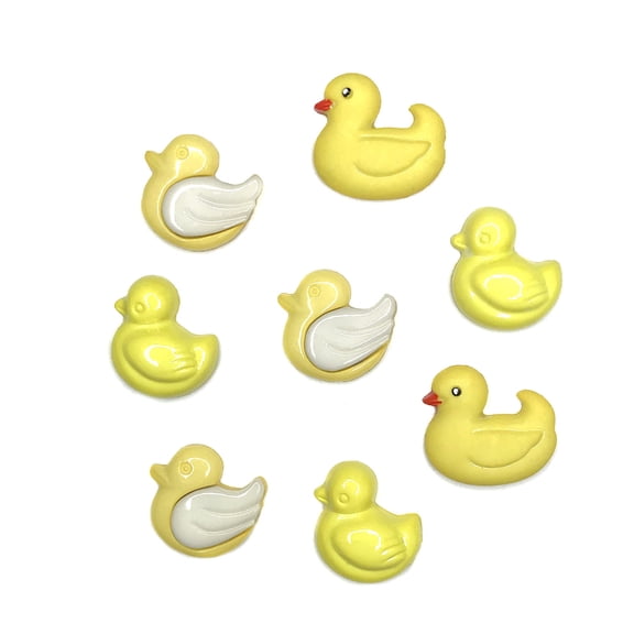 Duckies Button Set  27 Piece Baby-Themed Assortment for Sewing, Scrapbooking & DIY Crafts
