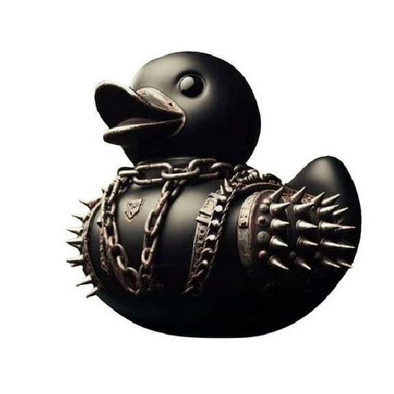 Duckieville Duck Figure Rock Duck Statue to Bring Playfulness Music Duck Statue