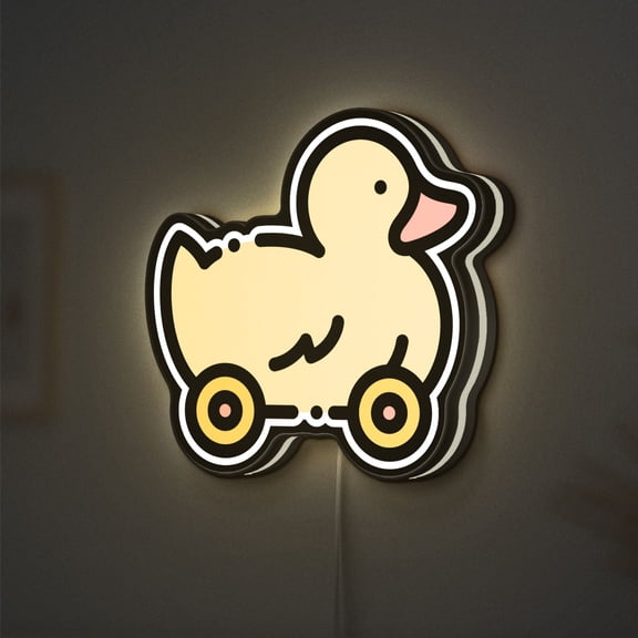 Duckling 3D Novelty Light Box, Cute Animal Lamp Decor for Kids, Baby Room, Toys and Childhood Inspired Interiors (Height 20 inch, 50cm)