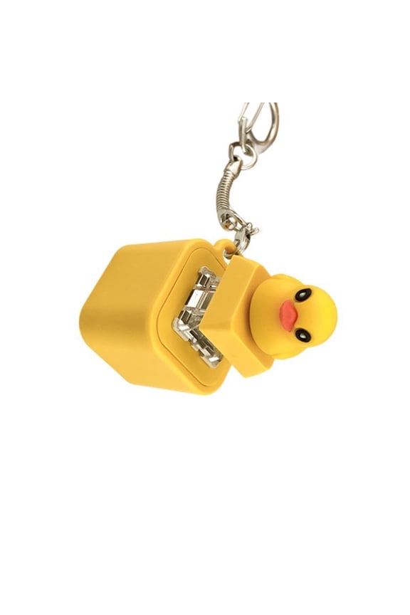 Duckling Quacking Fidgety Toy Keypad Keycap Regulator Button Sound Keychain Decorative Ornament