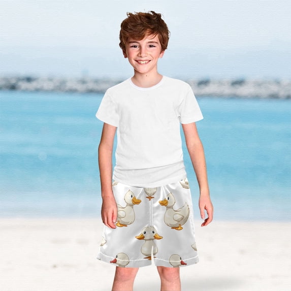 Ducks Boys Swim Trunks Boardshorts Swimsuit Quick Dry Board Shorts Bathing Suit 2-12T
