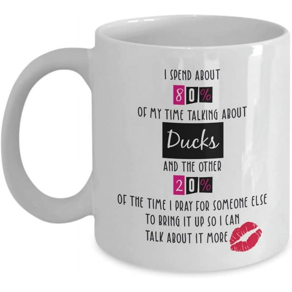Ducks Coffee Mug, Duck Lover Gift, Birthday Christmas Basket gag Gift Idea