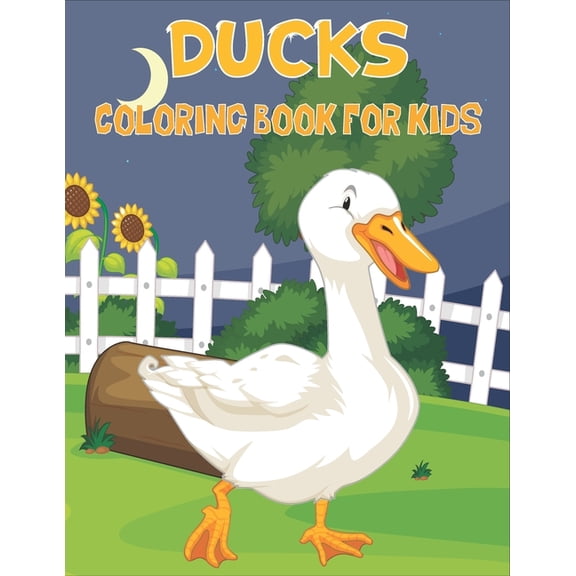 Ducks Coloring Book For Kids : 50 Beautiful Pages to Coloring Pages (Paperback)