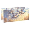 thumbnail image 1 of Ducks Flying in Sky Acrylic Pencil Pen Holder Cup 4 Compartments Desktop Organiser 7.87"x2.78"x3.54", 1 of 7