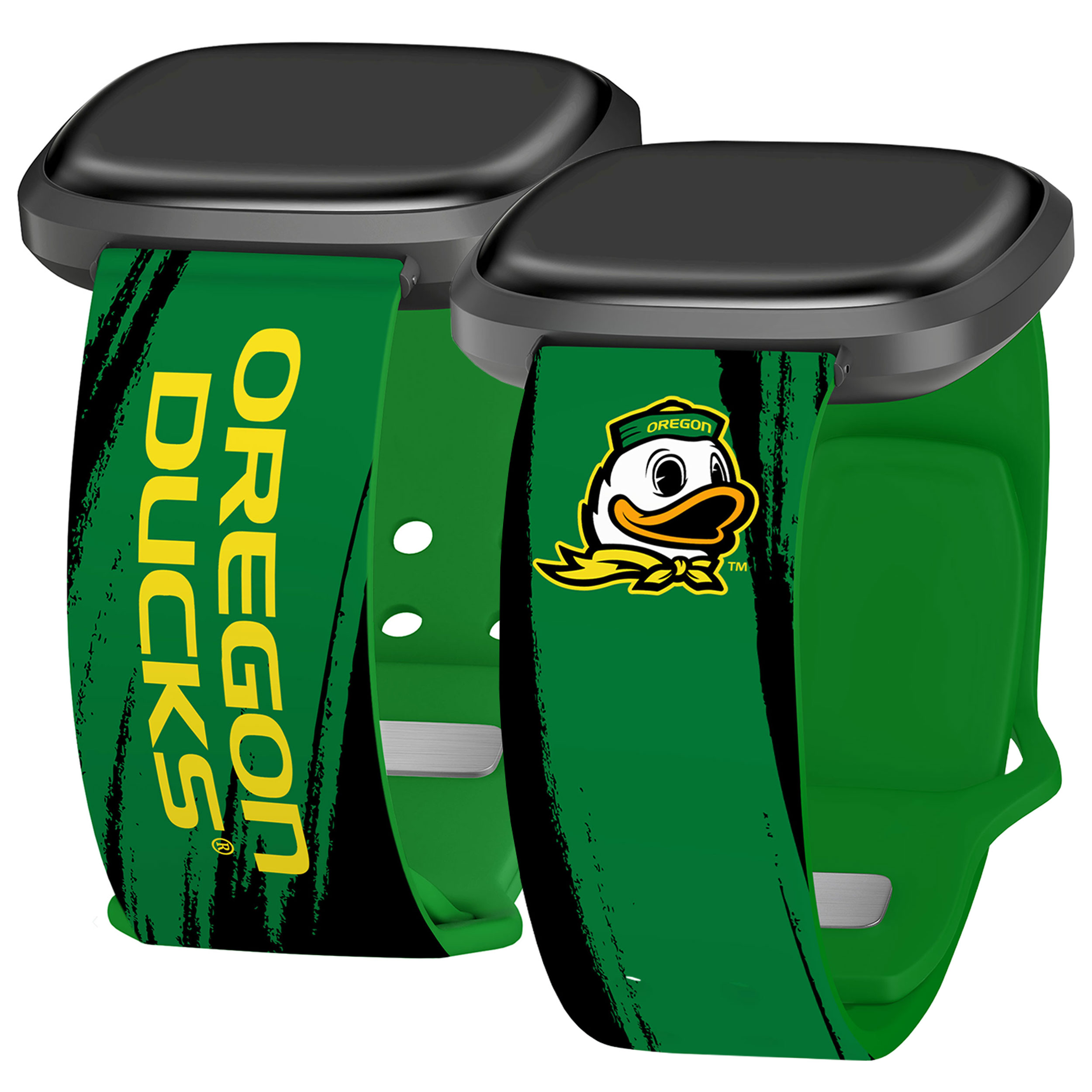 Ducks HD Paint Stripe Unisex Watch Band for FitBit Versa 3 & Sense (Short)