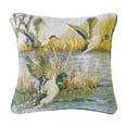 thumbnail image 1 of Ducks In Flight Needlepoint Throw Pillow, 1 of 4