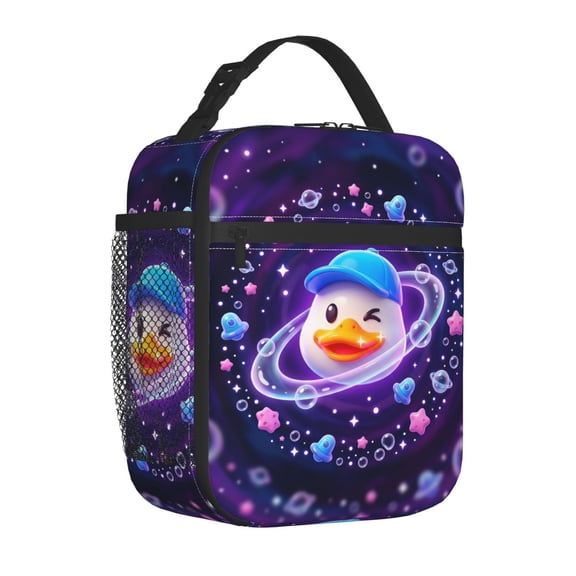 Ducks Lunch Box, Heavy-Duty 3D Animal Theme Insulated Bag, Reusable Thick Lining Thermal Bento Pack, Practical Handheld Container For Camping
