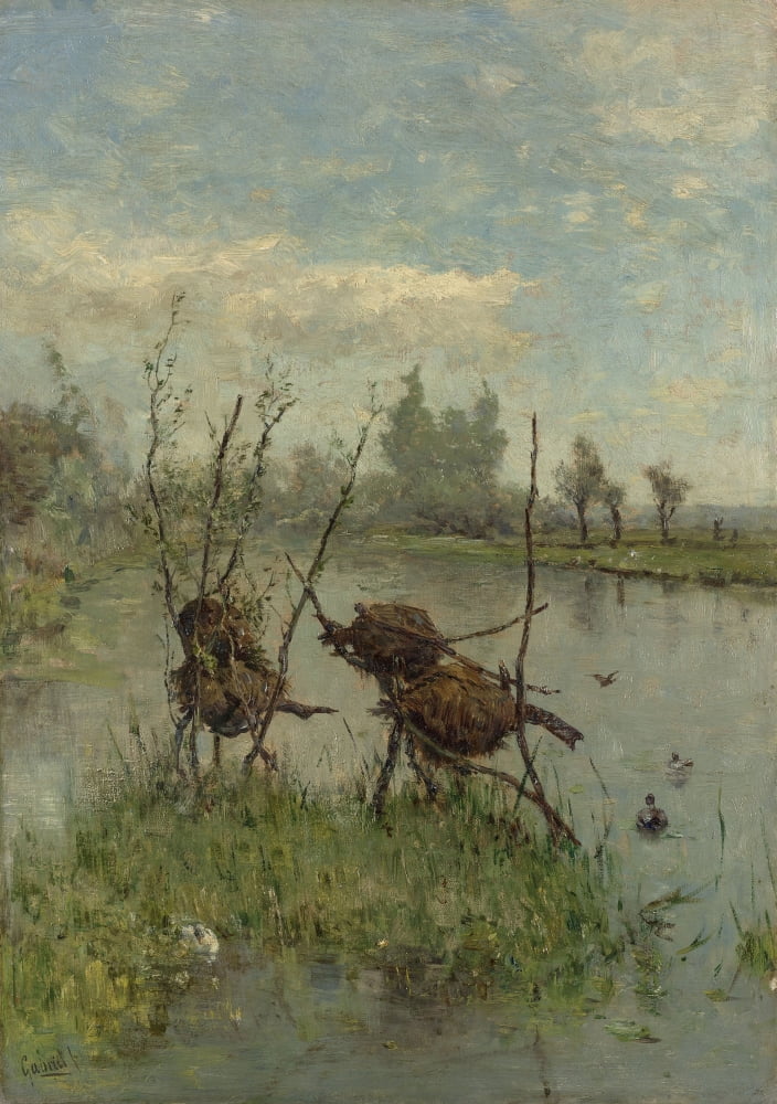 Ducks Nests Canvas Art - (18 x 24)