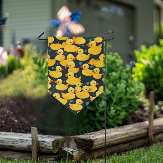 Ducks Toy Garden Flag 18" x 12.5" Double Sided Yard Lawn Outdoor Decor Small Yard Flags