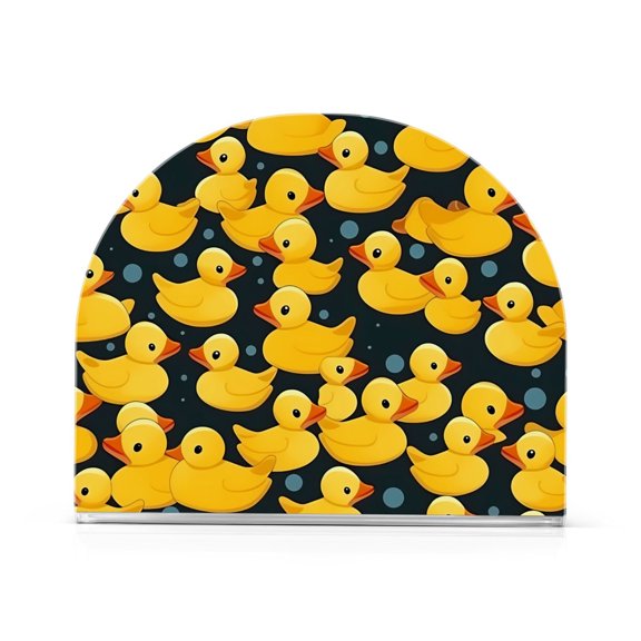Ducks Toy Napkin Holder for Table Clear Napkin Stand Paper Holder Acrylic Organizer Dispenser Napkins for Dinner Kitchen Restaurant Room