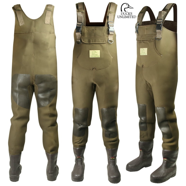 Ducks Unlimited Men's 5mm 1000 gram Brown Fishing Wader Size: