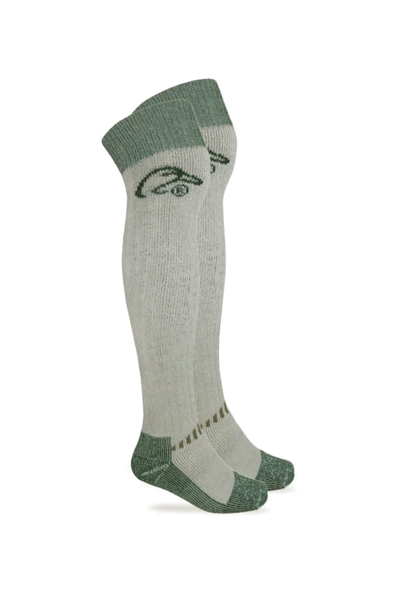 Ducks Unlimited Mens Socks, Wader Merino Wool Heavyweight Tall Extra Long Over the Knee Socks, 1 Pair