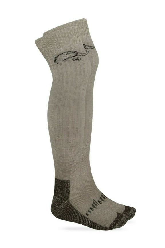 Ducks Unlimited Mens Womens Kids Socks, 80% Merino Wool Heavyweight Tall Extra Long Over the Knee Wader Socks, 1 Pair