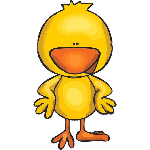 Ducky Duck Ducks Design School Wall Decals for Classroom Decoration and Design Decals on Walls - Creative Teacher Artwork Stickers Sticker Back to School Ideas Teachers Schools Size (20x12 inch)