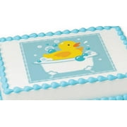Ducky Edible Extra Large 8 x 10 Cake Decoration Topper Image